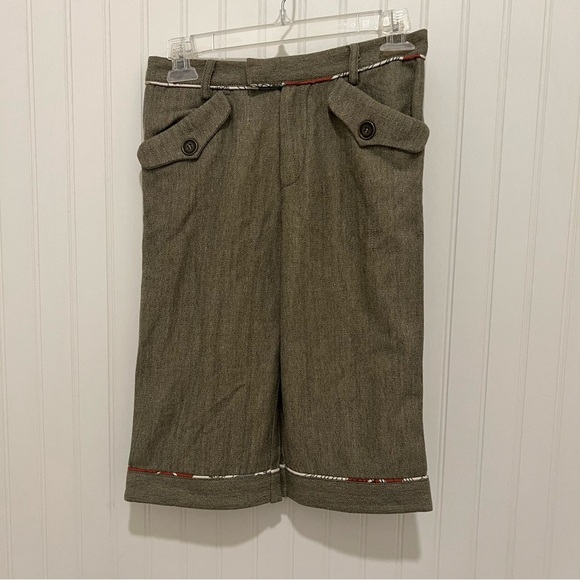 Marni Brown Shorts with Buttoned Pockets - Picture 1 of 6
